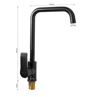 Смеситель GFmark д/кухни 5754 состаренная медь #WF_CITY_VIN# картинка