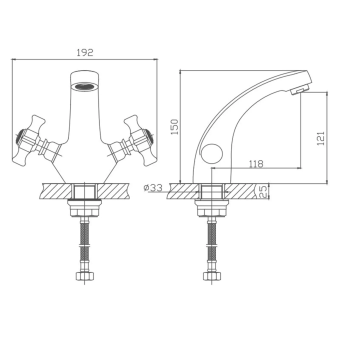 Смеситель CRON д/умывальника CN1024 #WF_CITY_VIN# картинка