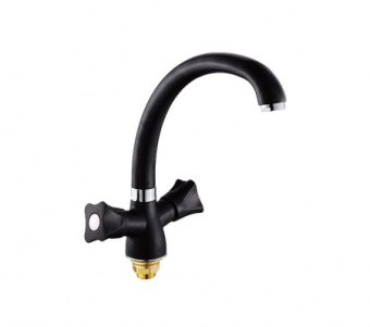 Смеситель Р42306-6 д/кухни (чёрный) #WF_CITY_VIN# картинка