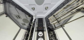 NG 7798B (Ниагара) душевая кабина 100*100*215 гл.п. (черная) #WF_CITY_VIN# картинка