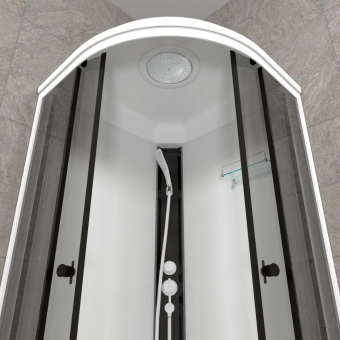 Душевая кабина Грэй-Вайт 90*90 В сред.поддон. #WF_CITY_VIN# картинка
