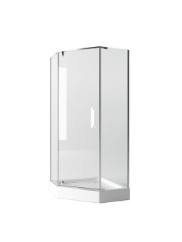 Душевое ограждение JY029 100*100*185 БЕЗ ПОДДОНАтрапец.( прозрачное) #WF_CITY_VIN# картинка
