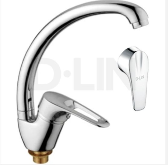 Смеситель д/кухни D150629-1 с высоким поворотным изливом #WF_CITY_VIN# картинка