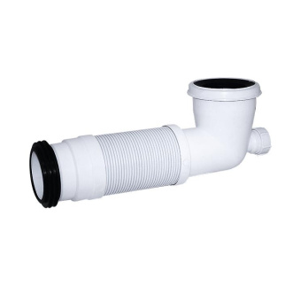 Труба фановая арм.гофр. с отводом 90*40 (С-494) ОРИО #WF_CITY_VIN# картинка