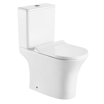 FRETTA ROUND AZ-7121 унитаз напольный безободковый + изогнутое сиденье микролифт #WF_CITY_VIN# картинка
