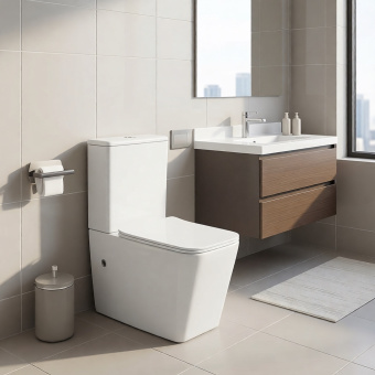 AQ1263N-00 ЛИБРА Унитаз-компакт безобод. с сиденьем тонким микролифт #WF_CITY_VIN# картинка