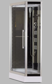 NG 7717B (Ниагара) душевая кабина 100*100*215 н.п. (черная) #WF_CITY_VIN# картинка