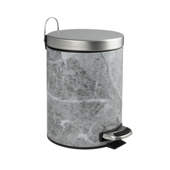 Ведро 2205 из нерж. стали, с педалью, 5л, мрамор, вывод #WF_CITY_VIN# картинка