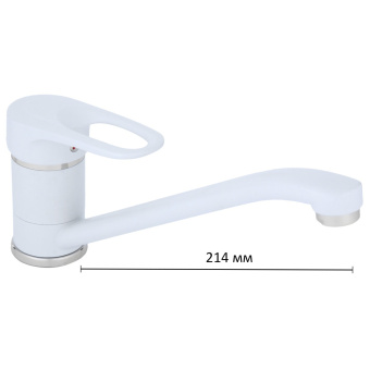 Смеситель д/кухни Accoona A4130G белый матовый #WF_CITY_VIN# картинка