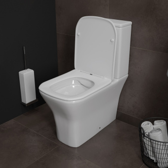 Унитаз компакт VT50304H Lukka Pro напольный безободковый + сиденье микролифт (Vinchi) #WF_CITY_VIN# картинка