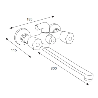 Смеситель 72236 GLAN для ванны #WF_CITY_VIN# картинка
