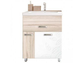 Тумба "Ориноко 65" ЛИСТЬЯ с раковиной Marko Комфорт 1/650 #WF_CITY_VIN# картинка