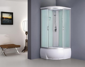 ВМ-888Е Душевая кабина 90*90*215 гл.п. (бел.мат) #WF_CITY_VIN# картинка