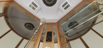 NG 7710G (Ниагара) душевая кабина 100*100*215 гл.п (стенки ЗОЛОТО) #WF_CITY_VIN# картинка