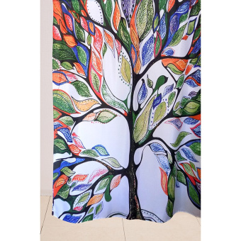 Занавеска Delphinium WS-817 (дерево) 180х180 104131 #WF_CITY_VIN# картинка