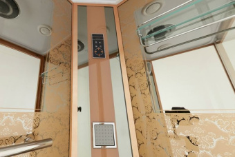 NG 7711GR (Ниагара) душевая кабина 90*120*215 н.п. (золото) #WF_CITY_VIN# картинка