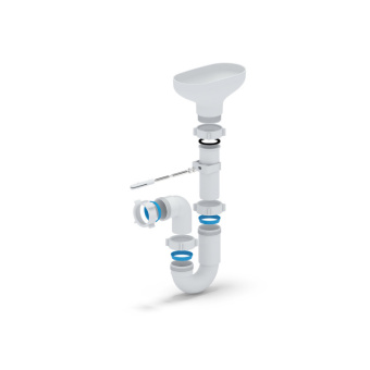 Сифон АНИ 1 1/2"*40 прямоточный с разрывом струи DR0100 #WF_CITY_VIN# картинка