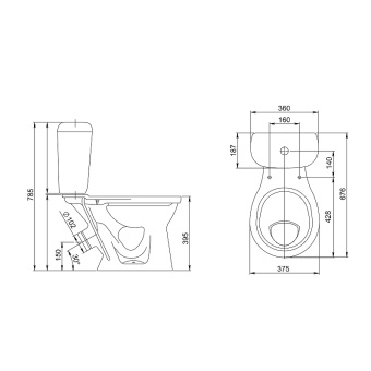 ВИКТОРИЯ унитаз-компакт #WF_CITY_VIN# картинка
