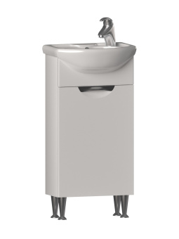 Тумба "Callao 400-1-0" напольная Белая с раковиной Азов 40 (VIGO) #WF_CITY_VIN# картинка