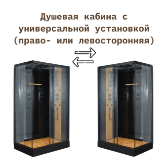 Душевая кабина ALT-1237BR 120*80*215 н.п. #WF_CITY_VIN# картинка