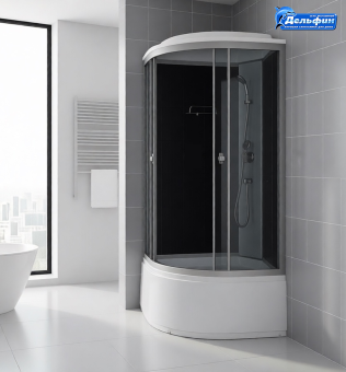 Душевая кабина ДАНА-870B 90*90*210 в.п.(ЧЕРНАЯ) АКЦИЯ!!! ХИТ ПРОДАЖ!!! #WF_CITY_VIN# картинка