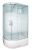 Душевая кабина Водный мир ВМ-8802 120х80х215 (белые стенки, матовые стекла) правая