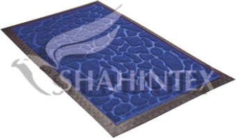 Коврик придверный влаговпитывающий MX10, 60*90 прямоугольный синий (Shahintex) 9363 #WF_CITY_VIN# картинка