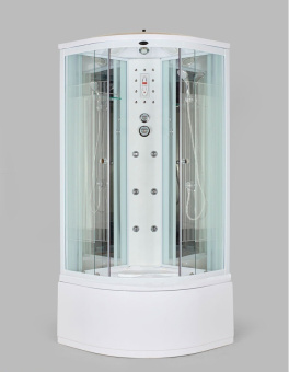 NG 708-01N (Ниагара) душевая кабина 90*90*220 гл.п (полосатые стекла) #WF_CITY_VIN# картинка