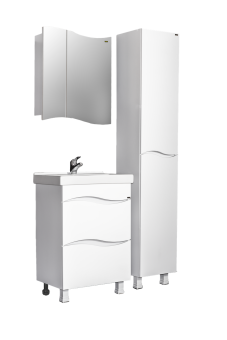 Тумба MDS (А) "Смайл 60/2" с раковиной Fest 60/Фостер 60 #WF_CITY_VIN# картинка