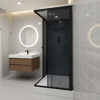 Душевая кабина ДАНА-016 100*80*215 н.п. #WF_CITY_VIN# картинка