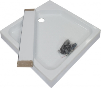 Душевой поддон ПД21 80*80 (низкий квадрат)+сифон DK-01-08/E320VAL #WF_CITY_VIN# картинка
