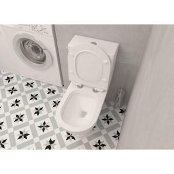 Унитаз-компакт A080 + сиденье тонкое ДП #WF_CITY_VIN# картинка