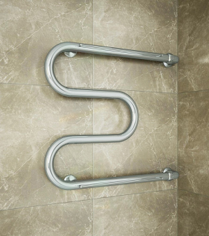 Полотенцесушитель водяной М-образный с полкой 500*600 (1") #WF_CITY_VIN# картинка