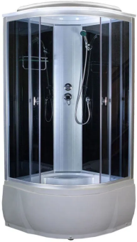 AQUACUBIC 3102В 90*90*220 гл.п. grey black #WF_CITY_VIN# картинка