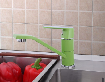 Смеситель F4533 для кухни зелен. FRAP #WF_CITY_VIN# картинка