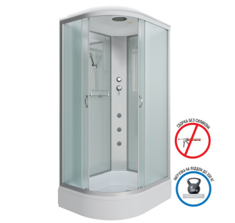 Душевая кабина Niagara Classic NG-33974-14RG (90*70*215) ср.п (26см), стекло матовое #WF_CITY_VIN# картинка