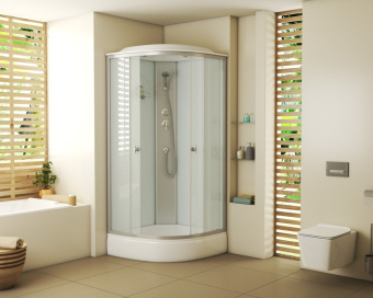 Душевая кабина Niagara Eco E90/26/MT (90*90*215) ср.п.(26см), стекло матовое( 4 места) #WF_CITY_VIN# картинка