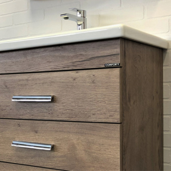 Тумба "Никосия 70Н" дуб темный с раковиной COMO 70 #WF_CITY_VIN# картинка