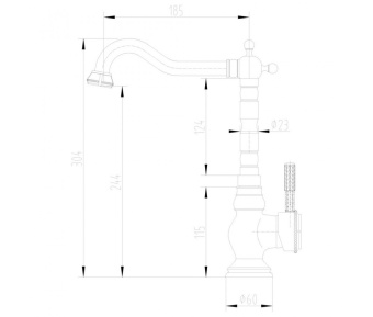 Смеситель LEMARK д/кухни LM6645B "Жасмин"бронза #WF_CITY_VIN# картинка