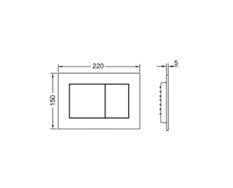 Инсталляция TECE Base с кнопкой черная матовая (9400414) #WF_CITY_VIN# картинка