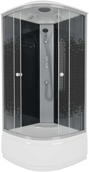 Душевая кабина NG-7507-14 BLACK 80х80х215 г.п. МОЗАИКА #WF_CITY_VIN# картинка