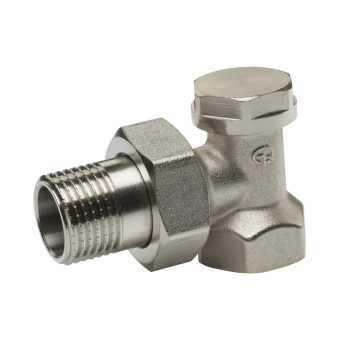 Клапан запорный для радиатора угловой FM 3/4" AQUALINK #WF_CITY_VIN# картинка