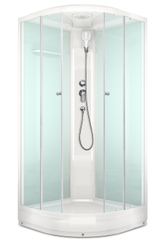 DOMANI-SPA Душевая кабина Delight 99 низ.п. 90*90*2180 (бел. мат.) БЕЗ/Эл. #WF_CITY_VIN# картинка