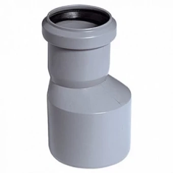 Патрубок переходной 110 на 50 короткий бутылка внутр.(Серая) #WF_CITY_VIN# картинка