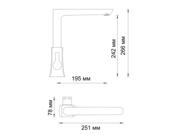 Смеситель Berkel 4807 для кухни Wasser KRAFT #WF_CITY_VIN# картинка