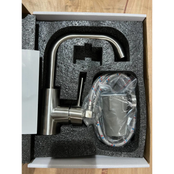 Смеситель д/раковины H110315-L нерж #WF_CITY_VIN# картинка