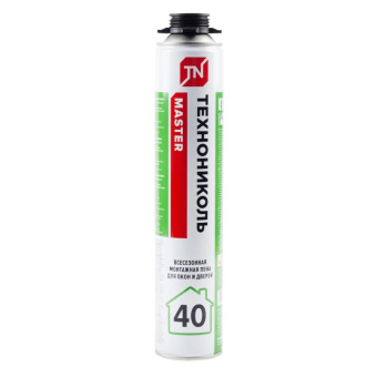 Пена монтажная ТЕХНОНИКОЛЬ MASTER 40 (600мл) бытовая всесезонная 1891041 #WF_CITY_VIN# картинка