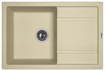 Мойка FLORENTINA 780*510/650*510 иск.камень Липси бежевый сифон в комплекте #WF_CITY_VIN# картинка