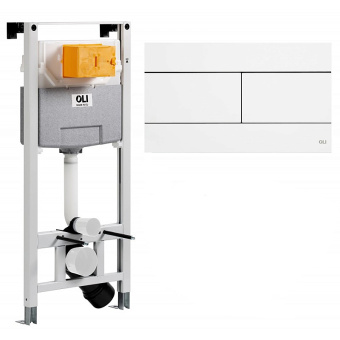 Инсталляция OLI 120 ECO mechanic + панель слива Slim Белый #WF_CITY_VIN# картинка