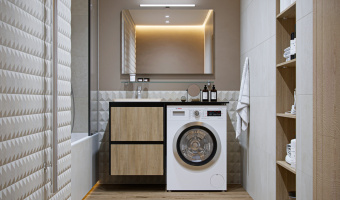 Тумба подвесная Klaufs 56*60 (шатанэ/черный) 2 ящика #WF_CITY_VIN# картинка